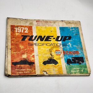 1972 Tune-Up Specifications Manual Passenger Cars Trucks NAPA Echlin Vintage